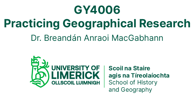 GY4006 GIS and Geospatial Data Analysis - Home